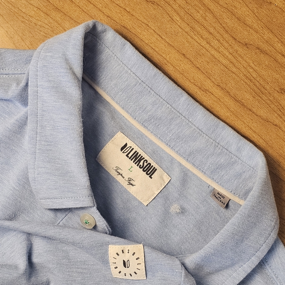Linksoul Light Blue Polo Shirt